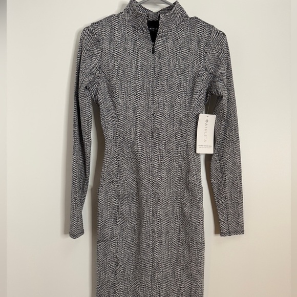 Athleta Delancey Textured Dress NWT XS Travel Work Spring Dress - Picture 2 of 7